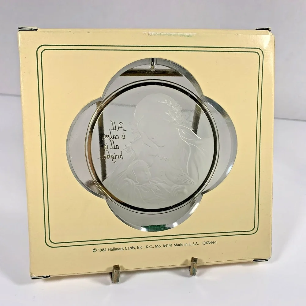 Hallmark‎ 1984 Keepsake Madonna and Child Acrylic Christmas Ornament